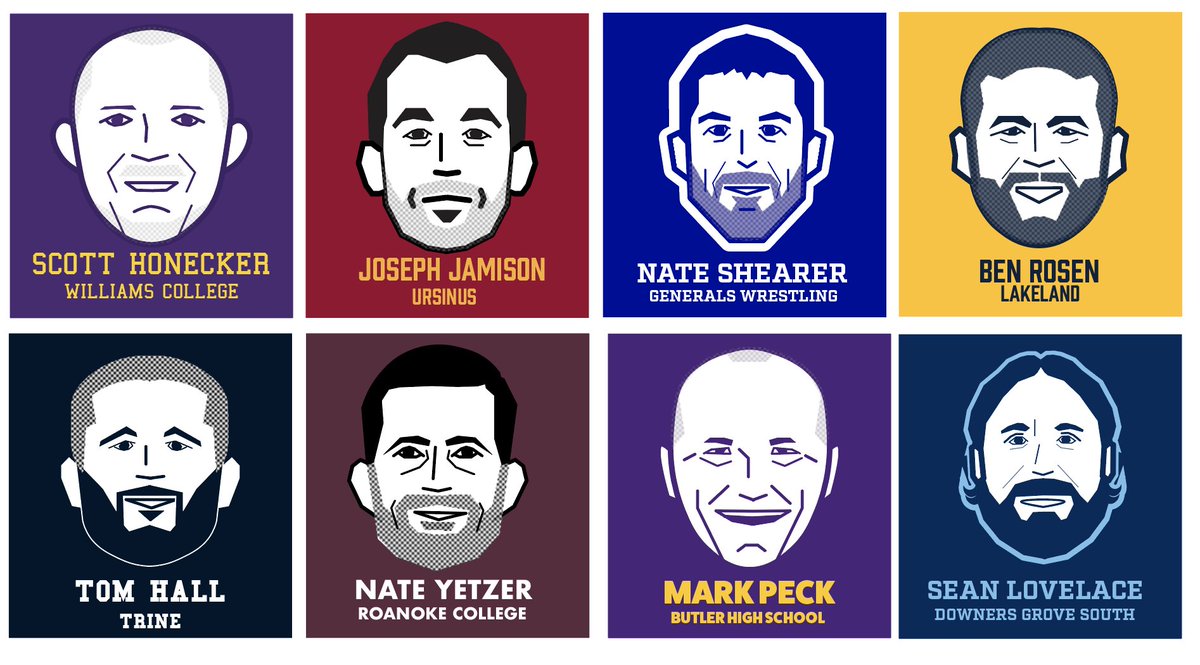 WrestleChicago's tweet photo. I have a few more coaches I plan to make [starting with these coaches who have all been supportive of my art] and received lots of request, so it will take me a while to clear the queue.  There are easy to make if any interest in jumping on a zoom and learning how to make. https://t.co/MSFWyjXdXL