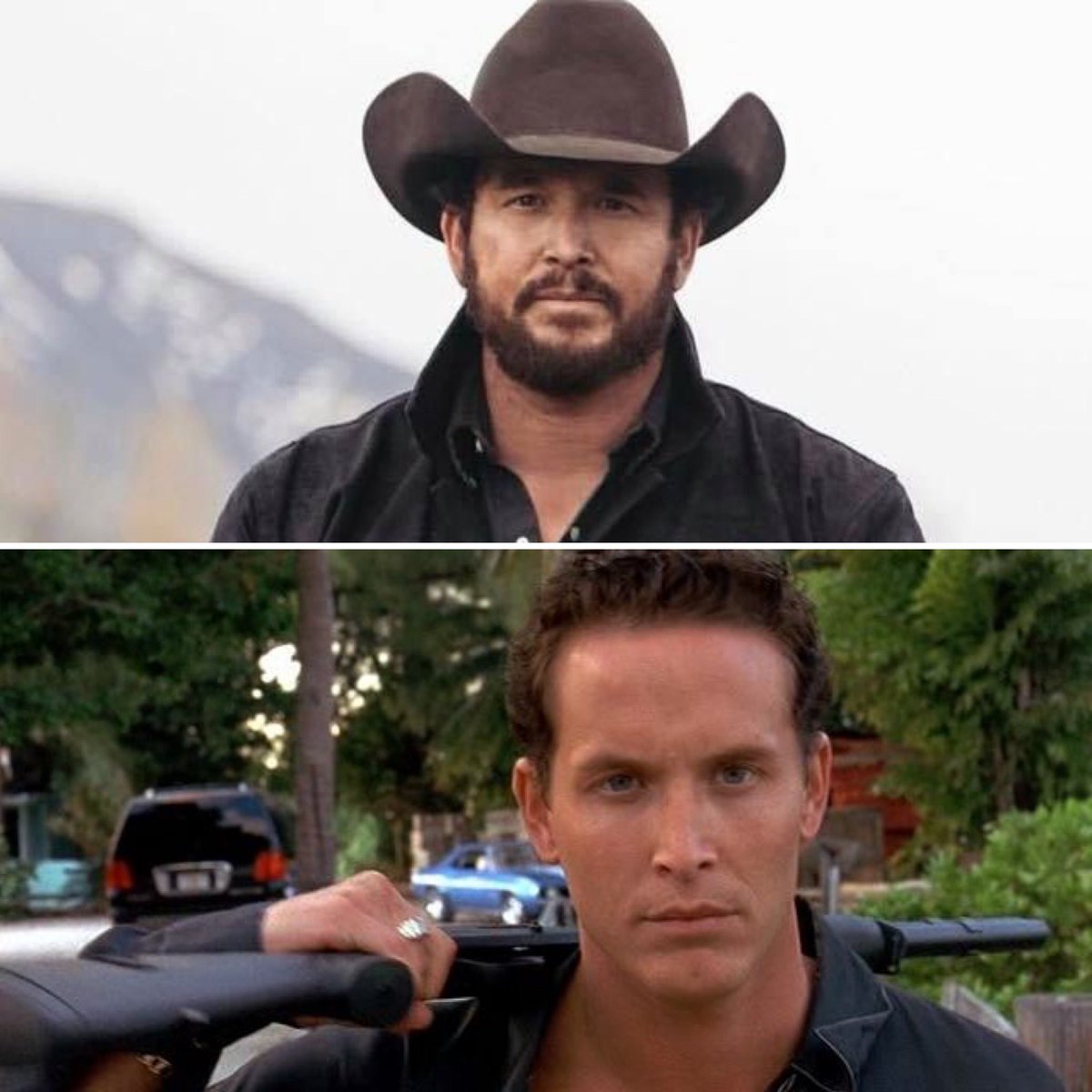 MsMirandaL's tweet image. Can we take a moment to appreciate that THIS IS THE SAME PERSON #yellowstone #montanacowboysbeatmiamicowboys #obsessed #ripovercarterverone #2fast2furious @colehauser @Yellowstone