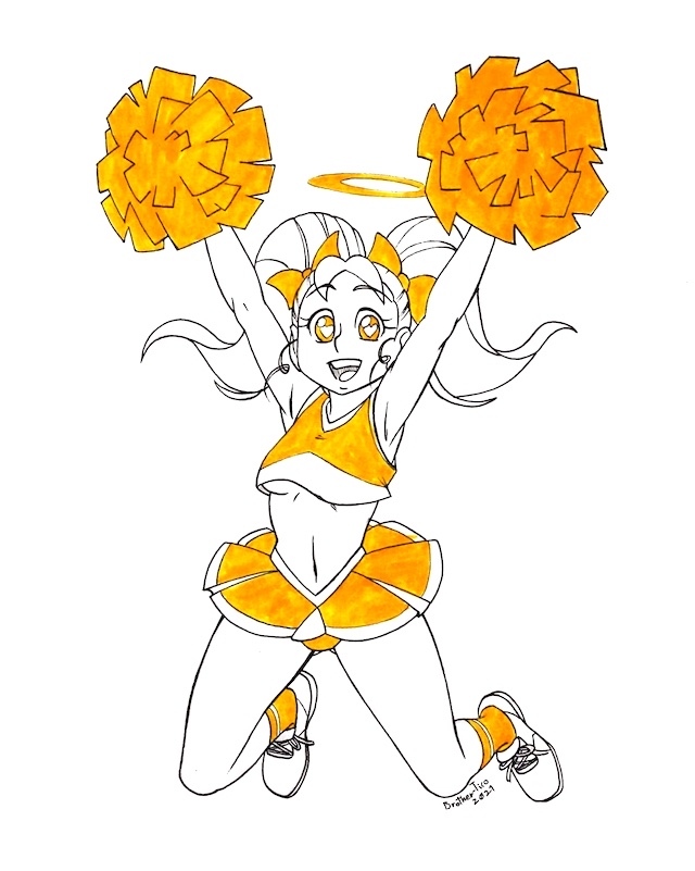 Brother_Tico's tweet photo. Huevember/Sextember Day 3 Cheerleader
One of my OC, Sucy the Valentine Day Girl, as a cheerleader.
#huevember #huevember2021 #sextember #sextember2021 #cheerleader #oc #originalcharacter #ponpons #ponpon https://t.co/BuUM5Kj6vO