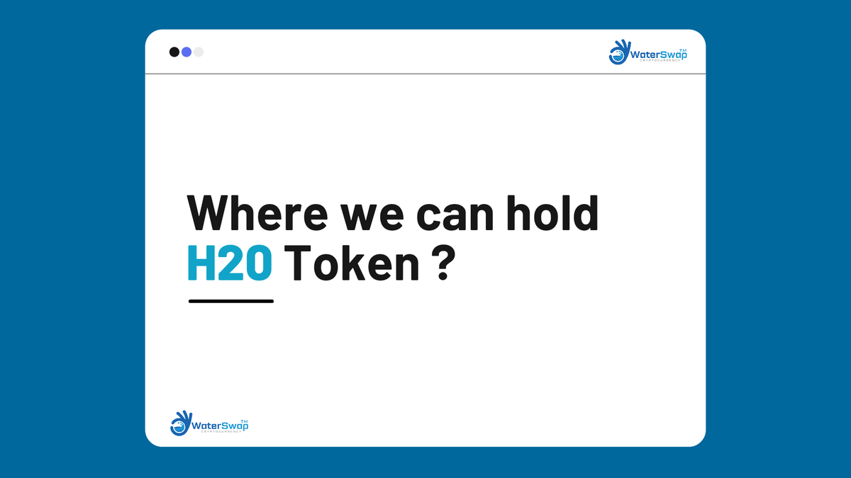 Waterswap2's tweet photo. Many people have confusion where we need to hold $H20 token..?
H20 token based on Binance smart chian! 
For Phone user you can use Trust wallet!! If you are Windows user you can use metamask!  Both apps are secure!! 
And fees also low! So our Member can transfer easily! https://t.co/OoBOCkwGBp