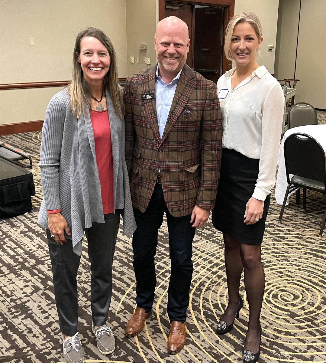 JoeSmalley1's tweet photo. Great to be able to attend the @MIBizNetwork event today to hear from @msuwomensgolf coach Stacy Slobodnik-Stoll talk about her insights on golf, business &amp; life. Including stories about #BigTen champ (and co-worker) @rsampson011. https://t.co/1mRX9O282k