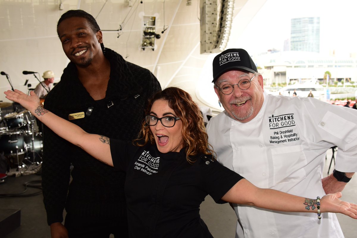 KitchensForGood's tweet photo. Teamwork makes the dream work, and we are thankful to have these rockstars on our Project Launch team! Meet Chris, our Career Coach, Chef Amanda, our Culinary Chef Instructor, and Chef Phil, our Baking & Food Service Management Instructor. โจ #CulinaryArt #chef #kitchensforgood https://t.co/ZRgji6hzd9