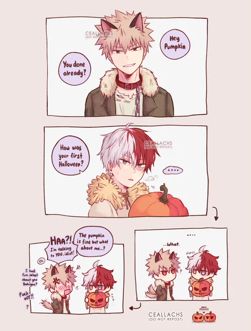 💥🍰 ( bktd | pre-dating )
shouto got a new (pet?)name 🎃 