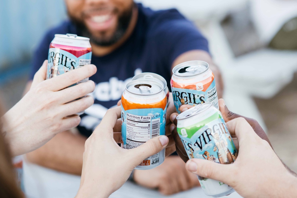 DrinkVirgils's tweet photo. #fallsips and good times with great friends are some of our favorite things. We totally sample our own product over here, because we love what we create. Are your homies hooked on Virgil's yet? https://t.co/YLkRBUZohw