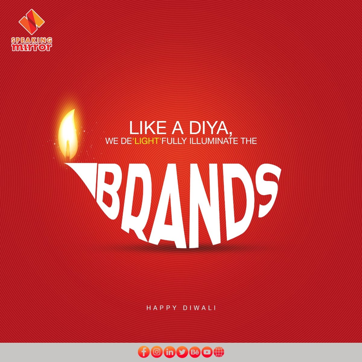 speaking_mirror's tweet photo. Silsila yeh marketing ka na humne bujhne 'diya'. 🪔

#SpeakingMirror #HappyDiwali #Diwali #Agency #AgencyLife #Work #Celebration #WishPost https://t.co/Egxzjk4jqG