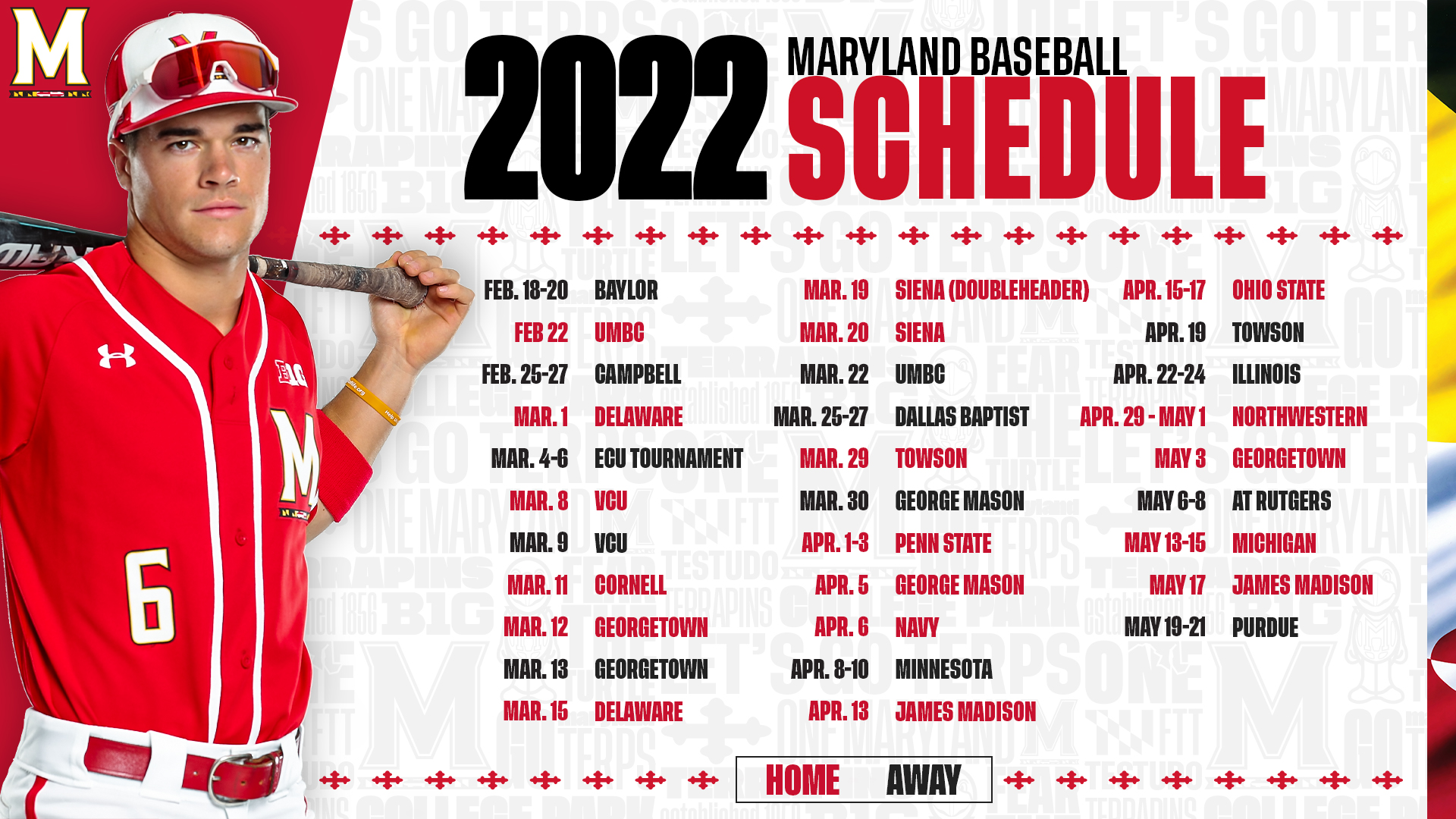 Baylor Baseball Schedule 2022 Maryland Baseball On Twitter: "It's Here! Our 2022 Schedule Has Arrived!  ➡️Https://T.co/Ukjtm7Pplj #Dirtyterps Https://T.co/Lqdzxibxua" / Twitter