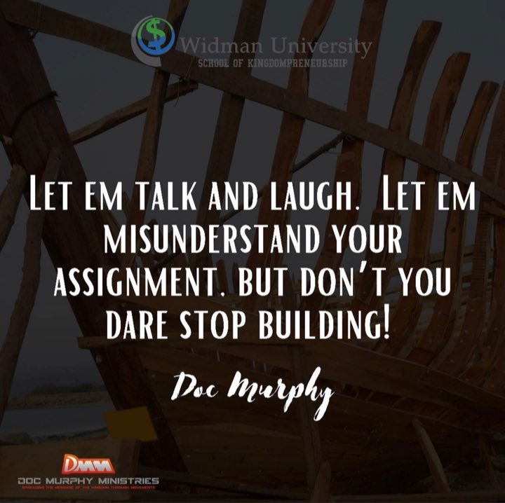 widmanuniv1's tweet photo. When you first start out it will look and sound like you missed God. Keep building. Keep obeying. Encourage yourself. In the end the vision will speak. #noah #visionaryleadership #buildyourark #buildforthefuture #purpose #yousuccess #success #yourassignment #build #dontquit https://t.co/zLV6XdUeNi