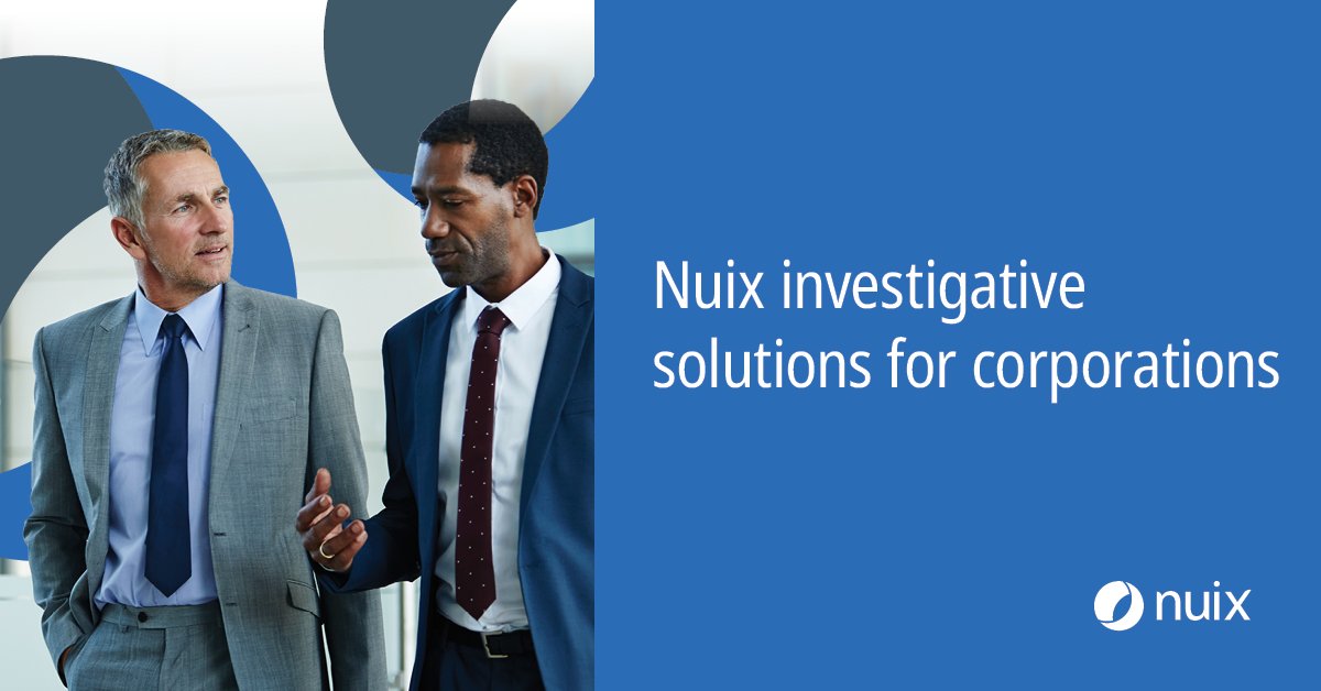 nuix's tweet photo. The First Response Technical Director stated, “It only took us 45 minutes to narrow down these search results and find the answers we needed. Without Nuix, we have no idea how long our investigation would have taken us.”  
 
https://t.co/CXF5tfqJqN 

#investigations https://t.co/jyTVzsynD8