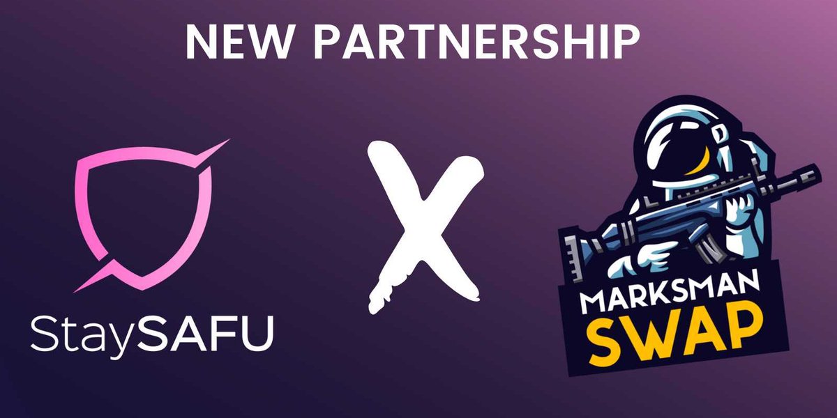 StaySAFUOrg's tweet photo. It is with great pleasure that we announce #StaySAFU 's partnership with @MarksmanSwap.

#MarksmanSwap integrated our API and those who hold 2.5 SAFU or more will have a discount of 20% on their products.

#DeFi #BSC https://t.co/ugG0dqtTC0