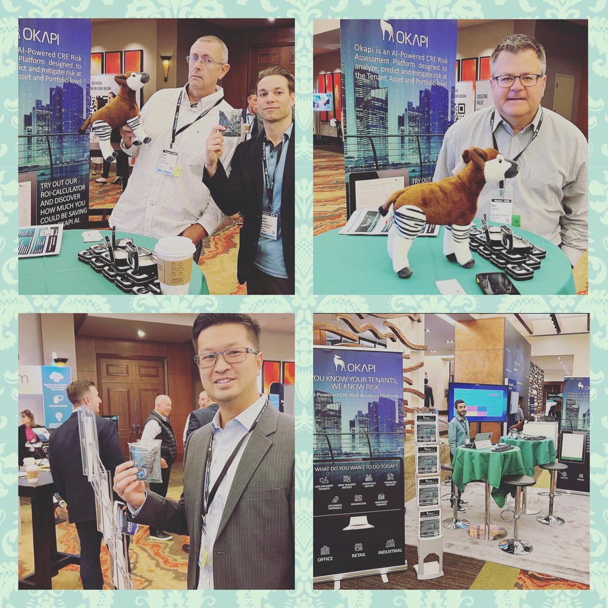Okapi_AI's tweet image. Great to see everyone at Realcomm IBcon 2021.
Congratulations to those that won the Okapi socks and stuffed animal. 👏
Stop by our booth if you’d like some Okapi mints.
#PropTECH #CRE #realcommIBcon2021  #realestate #Realcomm21 #IBcon21 #CorporateRealEstate