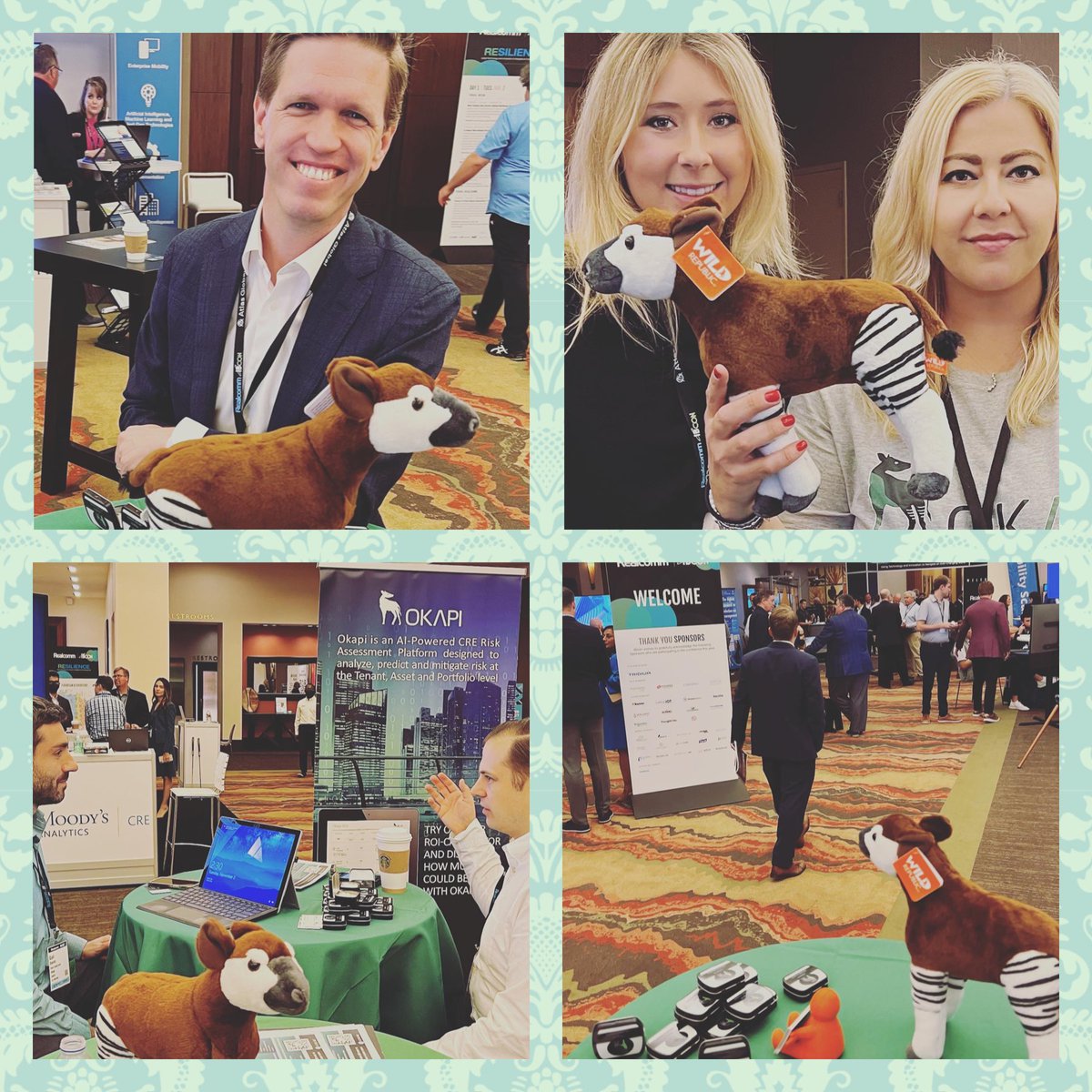 Okapi_AI's tweet image. Great to see everyone at Realcomm IBcon 2021.
Congratulations to those that won the Okapi socks and stuffed animal. 👏
Stop by our booth if you’d like some Okapi mints.
#PropTECH #CRE #realcommIBcon2021  #realestate #Realcomm21 #IBcon21 #CorporateRealEstate
