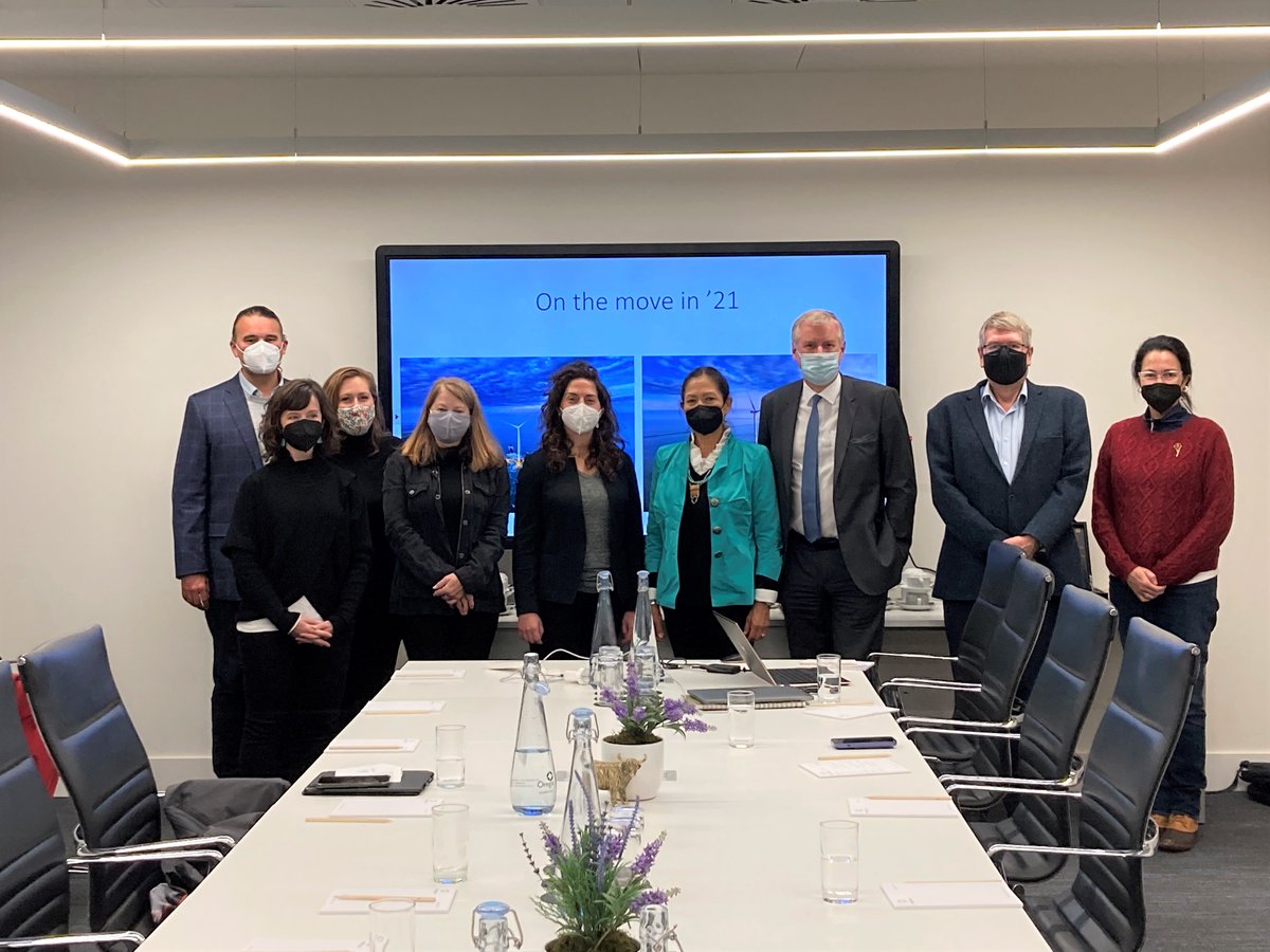 SecDebHaaland's tweet photo. As we in the United States work to harness the power of offshore wind, it’s important to learn from other nations who have paved the way. Scotland has led in creating a clean energy economy. I am grateful to industry leaders who made time to meet with our delegation today. https://t.co/Gr65sIoAiq