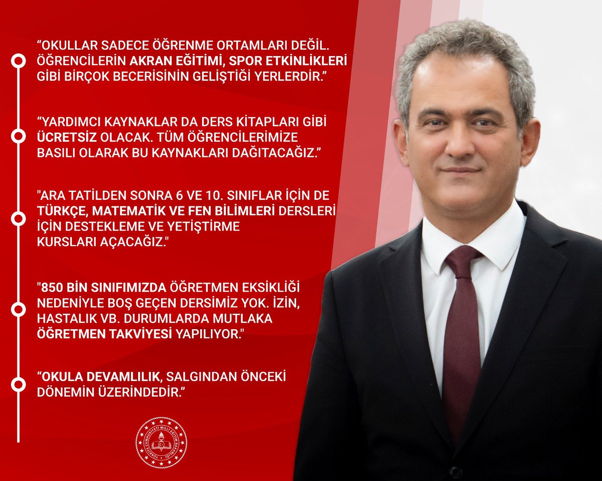 tcmeb's tweet photo. Bakanımız Mahmut Özer, CNN Türk’teki Tarafsız Bölge programında değerlendirmelerde bulundu. https://t.co/qbhPpXNKW6