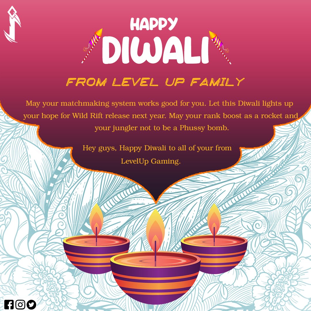 levelup_tw's tweet photo. Let's watch ARCANE while waiting for release. 

But for now, Happy Diwali Everyone. 

#HappyDiwali 
#WildRiftIndia https://t.co/hoVmbMdols