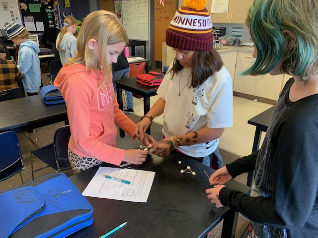 BCMSBison's tweet photo. 6th grade science students are learning about natural disasters of the geosphere. They use the process of engineering/inquiry to build structures that can survive an earthquake. https://t.co/tFquJLqKeN