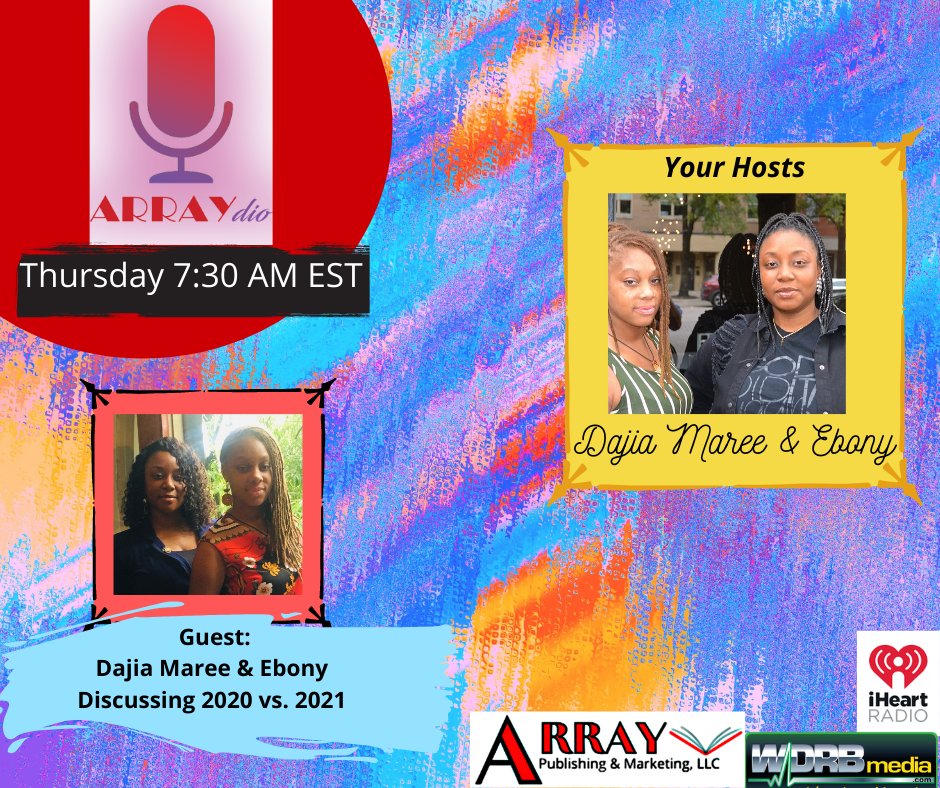 arraync's tweet photo. Dajia Maree &amp; Ebony have a great discussion on 2020 vs 2021!! Be sure to watch!!
#teamarray #arraycares #arraydio
#girlpower #internationalhosts https://t.co/UH1NYnPz5J