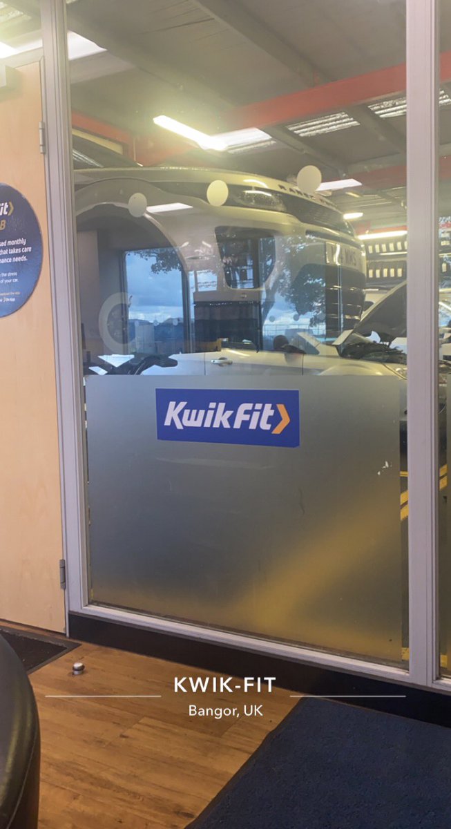 Booked my car into <a href="/Kwik_Fit/">Kwik-Fit</a> Bangor today, pre paid for new tyres, valves, alignment, brake &amp; battery check, guess what, only fitted the tyres with old valves, &amp; nothing else, when I asked in reception, they asked if I could pop back tomorrow!! 108 mile round trip!#ripoffbritain