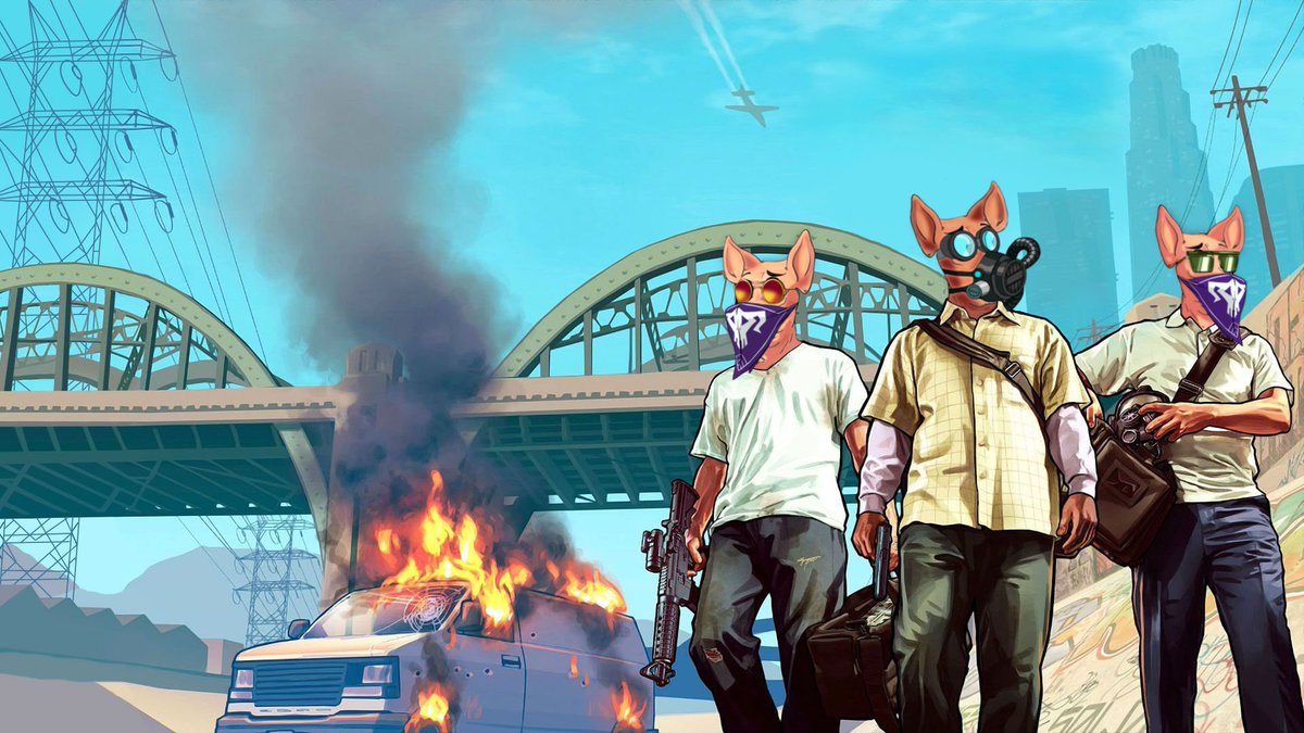 Who thinks my Pigs should be used in GTA ? #GTA #GTATrilogy #GTAOnline #GTAV #GTA5  #rockstar #rockstarpigs #rockstargames #rockstarlifestyle  #digitalart #nft #nftart #nfts #boredapeyachtclub #nftartist #nftcommunity #nftcollectors #nftartists #nftcollectibles <a href="/RockstarGames/">Rockstar Games</a>