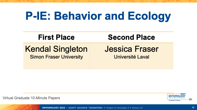 GriesLab's tweet image. We wanted to congratulate the @GriesLab's own @KendalSingleton and @EmmanuelHung1 for their wins in the Virtual Graduate Paper competition. Great job!!!!