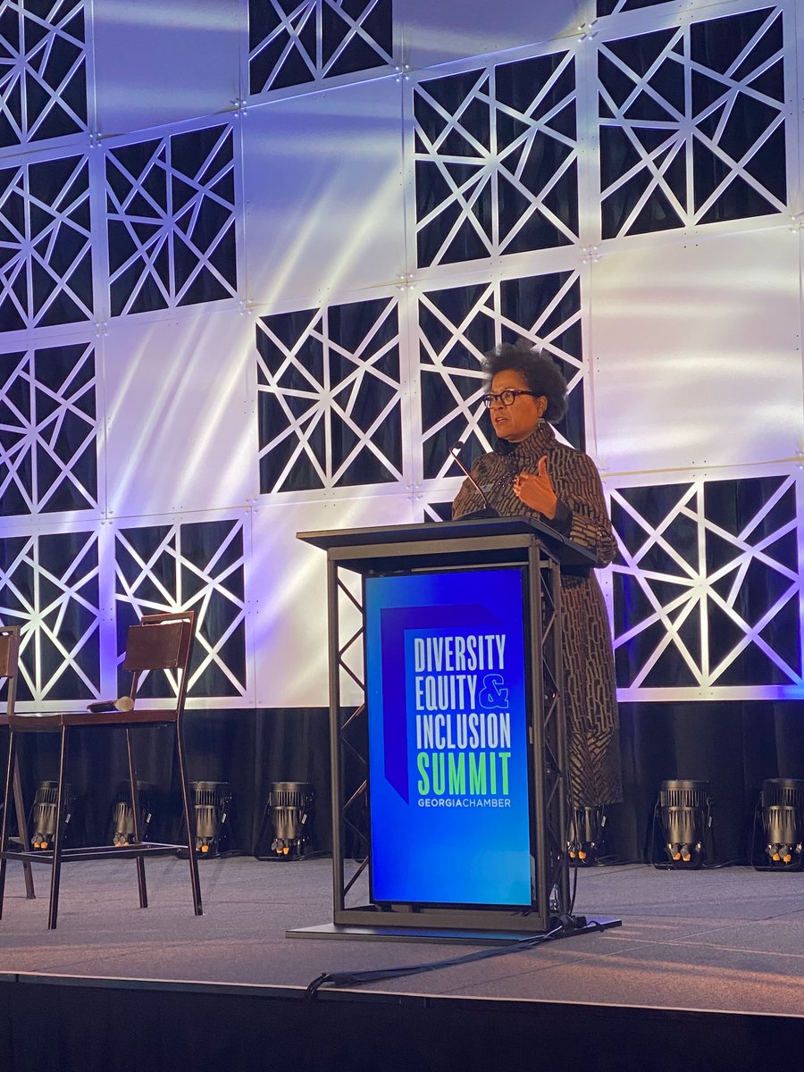 GAChamber's tweet image. &quot;Inclusion is participating and amplifying the voices of all.&quot; Stephanie Smith, SVP, Chief Inclusion &amp;amp; Diversity Officer at @FifthThird delivers the #GaDEI2021 keynote address.