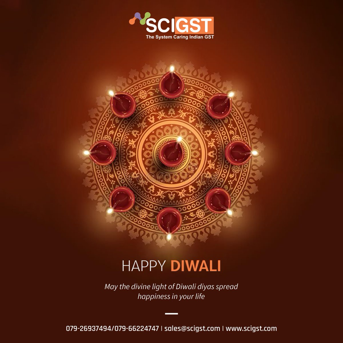 ScigstIndia's tweet photo. 𝐇𝐚𝐩𝐩𝐲 𝐃𝐢𝐰𝐚𝐥𝐢
.
.
.
May the divine light of Diwali diyas spread happiness in your life.
#diwali #india #diwaligifts #happydiwali #diwalidecorations #diwalidecor #diwalivibes #deepavali #festiveseason #SCIGST #bestgstreturnsoftware #gstreturn #gstaudit #gstannualreturn https://t.co/JcPNEnzuM8