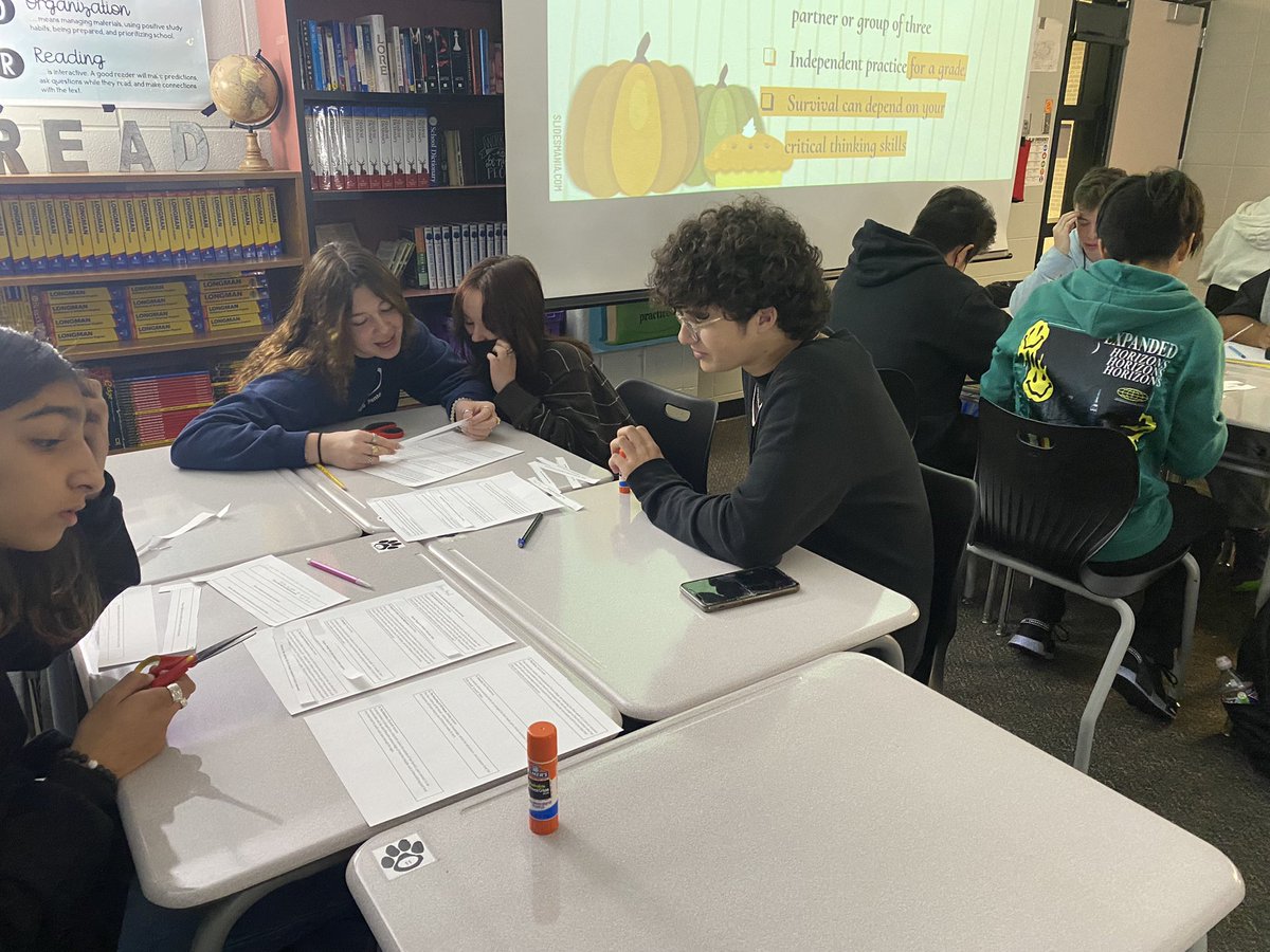 MrsPurcellRELA's tweet photo. English 2 worked together to practice identifying which theme best goes with each book summary. ๐โ๏ธ๐ค #engagement #academicconversation #criticalthinkingskills #HumbleELASpirit @kphs_english @HumbleISD_ELA https://t.co/oSTY57OJ8m