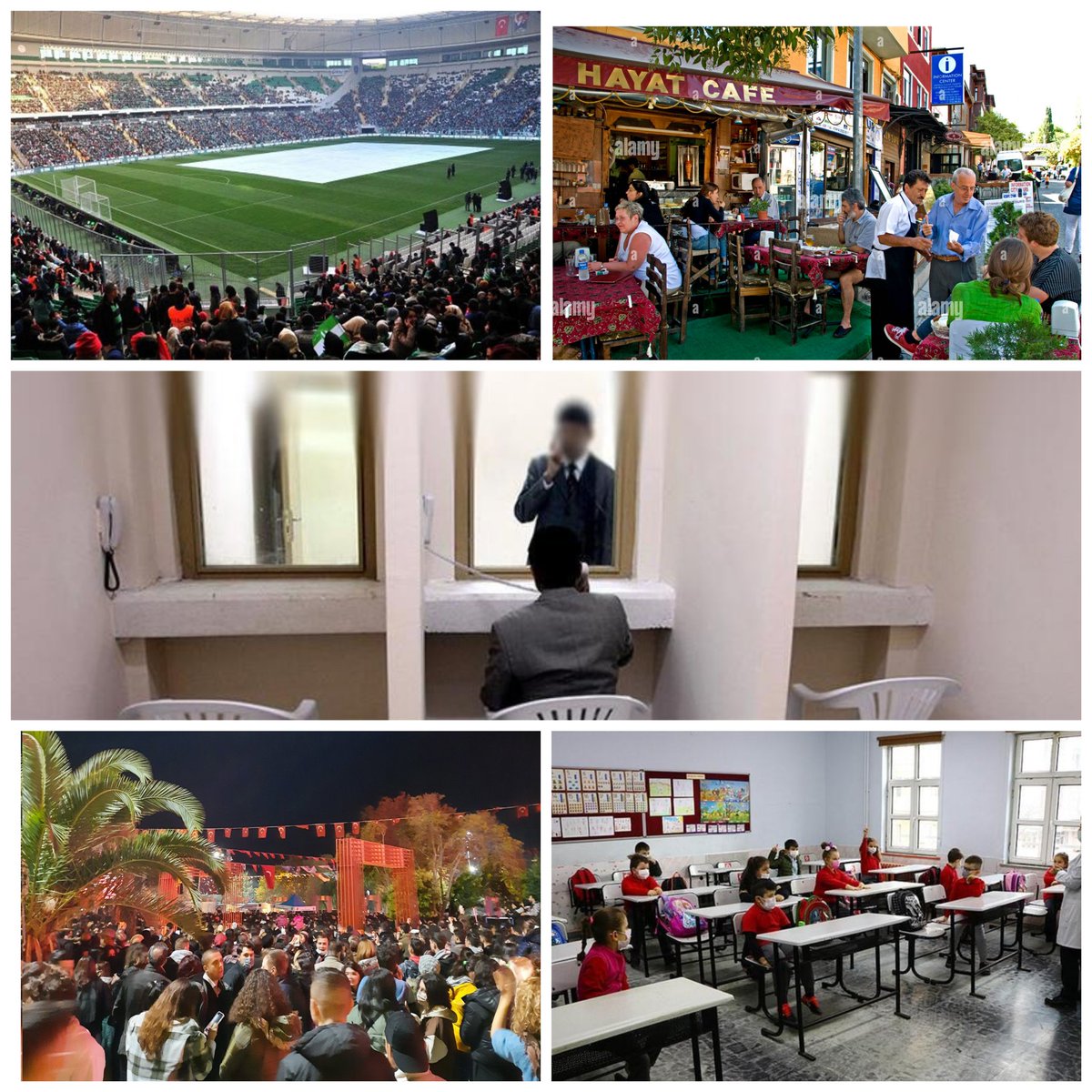 cezaeviihlaller's tweet photo. Parti kongreleri, maçlar, düğünler, konserler, toplantılar serbest fakat bir tutuklunun çocuklarına sarılaması korona önlemi diye yasak! Aileler camın arkasından gözyaşı akıtmaya devam ediyor. Zulüm üstüne zulüm!

@abdulhamitgul 
@adalet_bakanlik 

HerYerAçık GörüşYasak https://t.co/PaTpTbnG0v