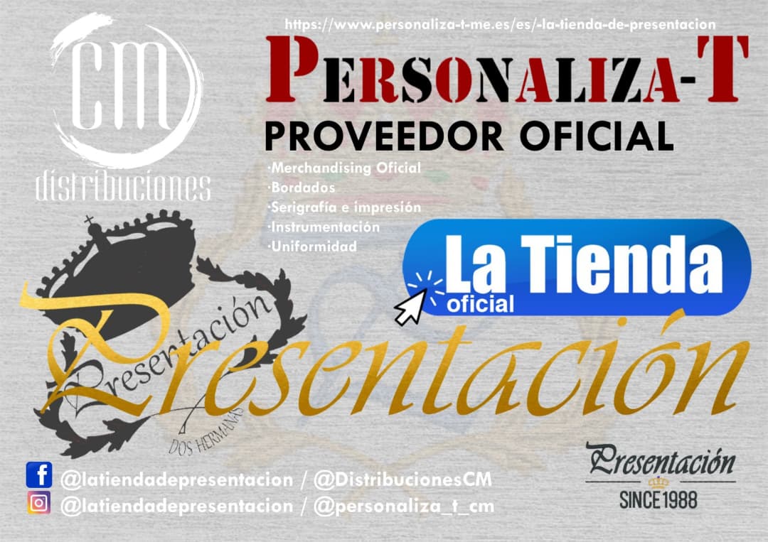 BpresentacionAP's tweet photo. 🔔 COMUNICADO OFICIAL 🔔

Tenemos el enorme placer de comunicaros que Personaliza-T by Distribuciones CM será, a partir de hoy, nuestra nueva tienda oficial. Nuevo canal de compra en Facebook La Tienda de Presentación DH, Instagram latiendadepresentacion y
https://t.co/nGpnCPv35d https://t.co/5LcFR56RaU