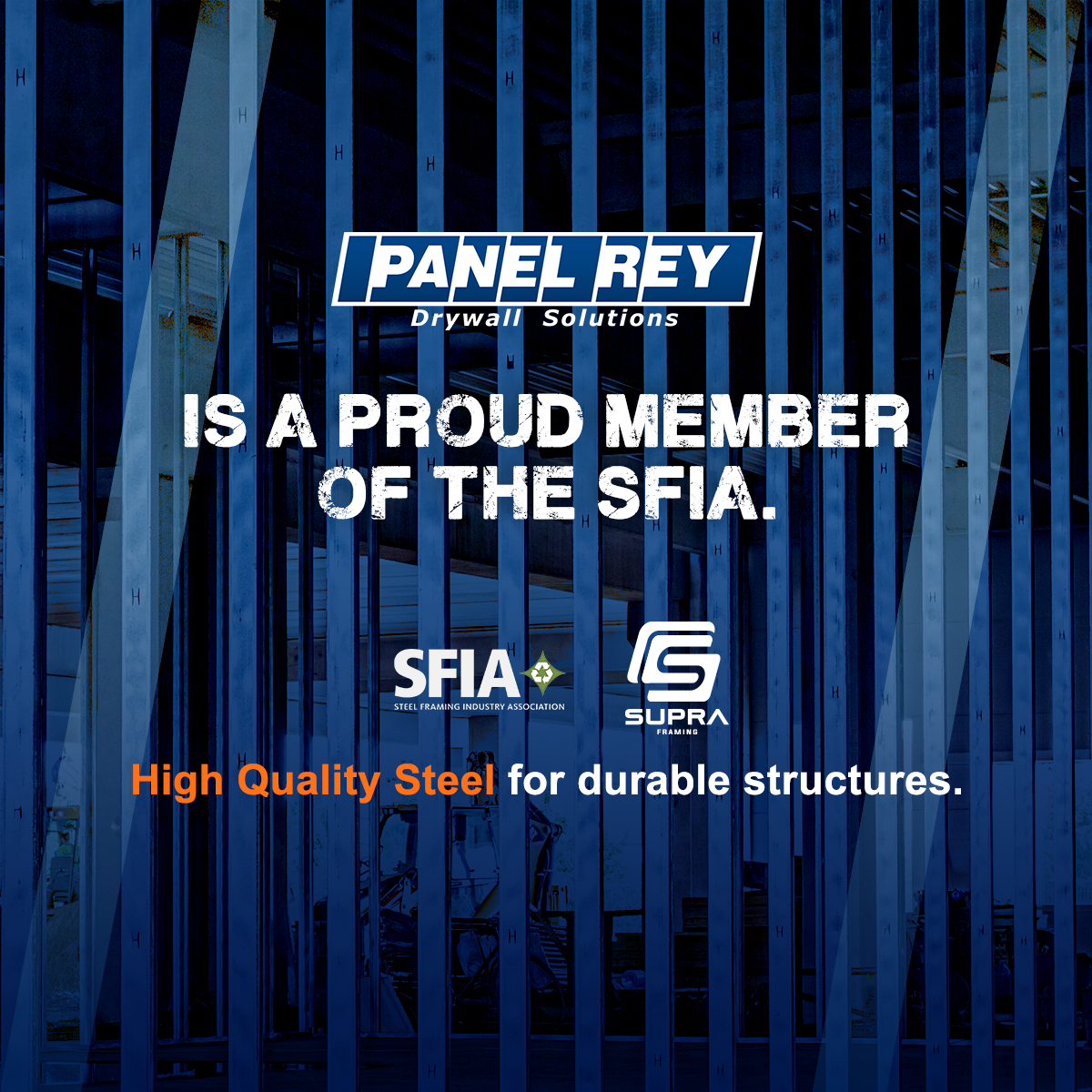 Our SUPRA Framing studs and tracks are made of galvanized steel, specially designed to attach drywall or wall curtains, among other purposes.

Visit us at: panelrey.com/?lang=en

#PanelRey #drywall #drywallfinisher #drywallrepair  #drywallworks #drywallcontractor