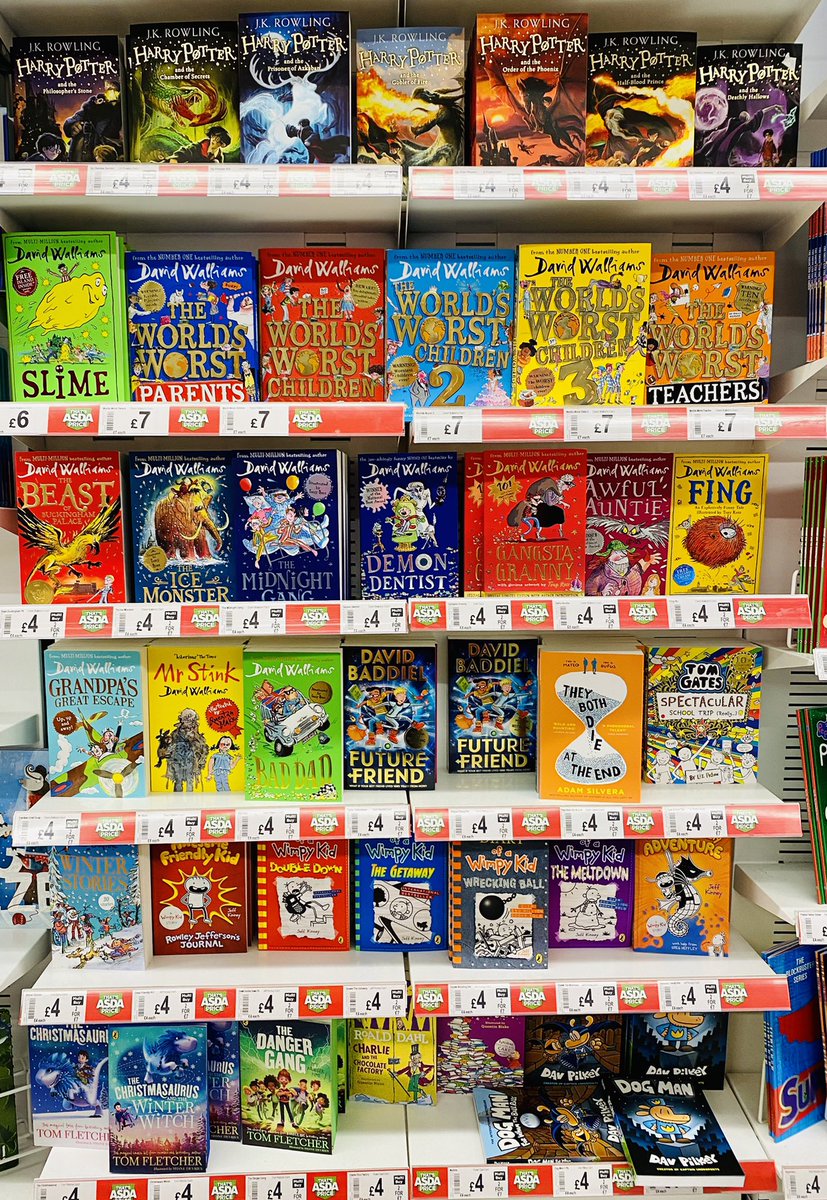 Many folk believe that we are living in a golden age of children’s literature. Huge numbers of talented authors are producing exciting, diverse, funny, challenging, & engaging stories, for tots to teens. Please @asda, could you look at stocking a slightly broader range than this?