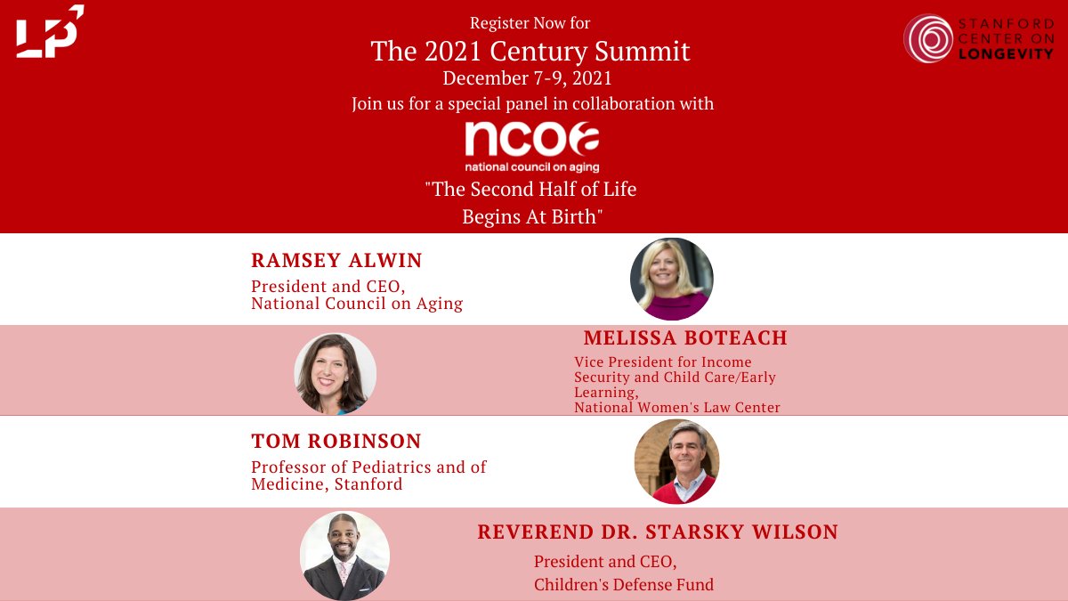 mboteach's tweet photo. Excited to participate in the #centurysummit on why we can't reinvent the second half of life without reinventing the first half as well.
Join us on December 9 at noon ET w/ @Ramsey_Alwin @NCOAging Rev. Dr. Starsky Wilson @ChildDefender & Tom Robinson @Stanford https://t.co/qI1U2IwSK7