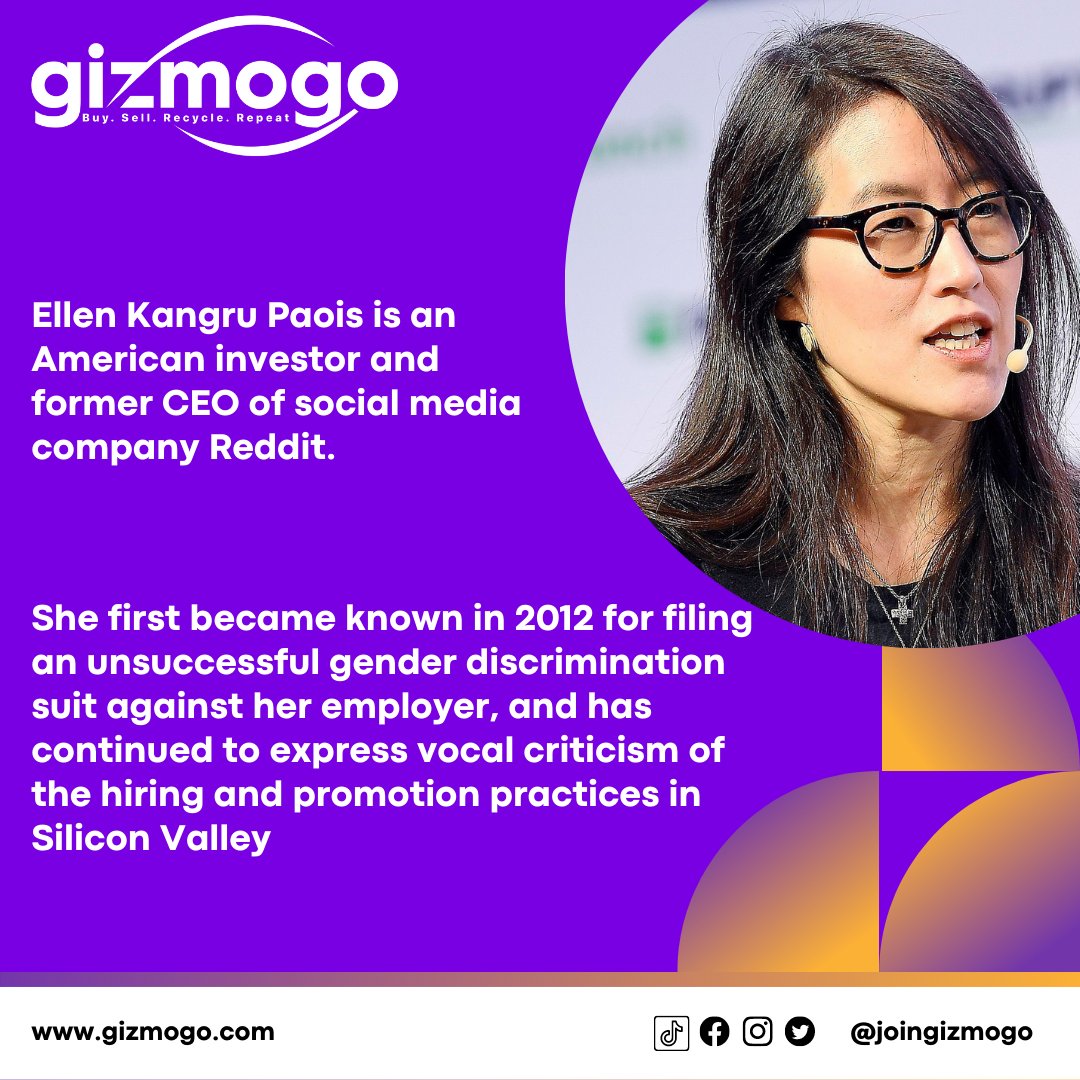 joingizmogo's tweet photo. Women in Tech Wednesday with Gizmogo is highlighting Ellen K. Paois and her extraordinary work to help bring awareness to the encouraging diversity in the tech industry and discussing sexism in Silicon Valley
#girlsintech #womeninstem #techladies #gizmogo #celebratingwomeninstem https://t.co/N8JHJdaEWV