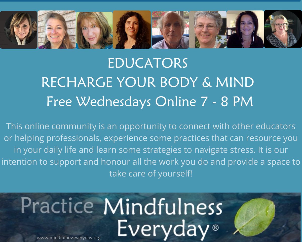 mindfulnessqd's tweet photo. Educators-Join us this evening if you need some recharging and connect with a community of educators supporting each other!
Some gentle movement, meditation, and discussion! Tonight at 7 pm - Registration is free but required-https://t.co/mrGr9Ipc9U #stressoverload #teachers https://t.co/HSUGFDrwYt
