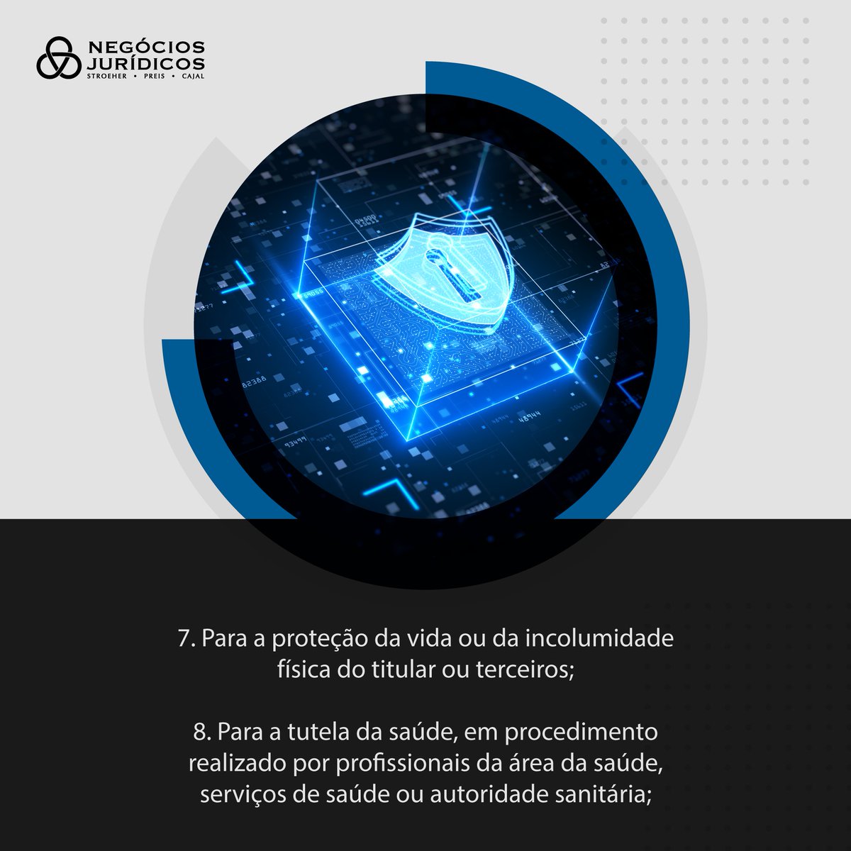 NegociosJur's tweet photo. existem outras 9 situações em que a empresa estará legitimada a realizar o tratamento. 

🧐 E para informações completas e embasadas sobre a Lei Geral de Proteção de Dados, consulte especialistas!

#negociosjuridicos #proteçãodedados https://t.co/FSkV7Z79jm