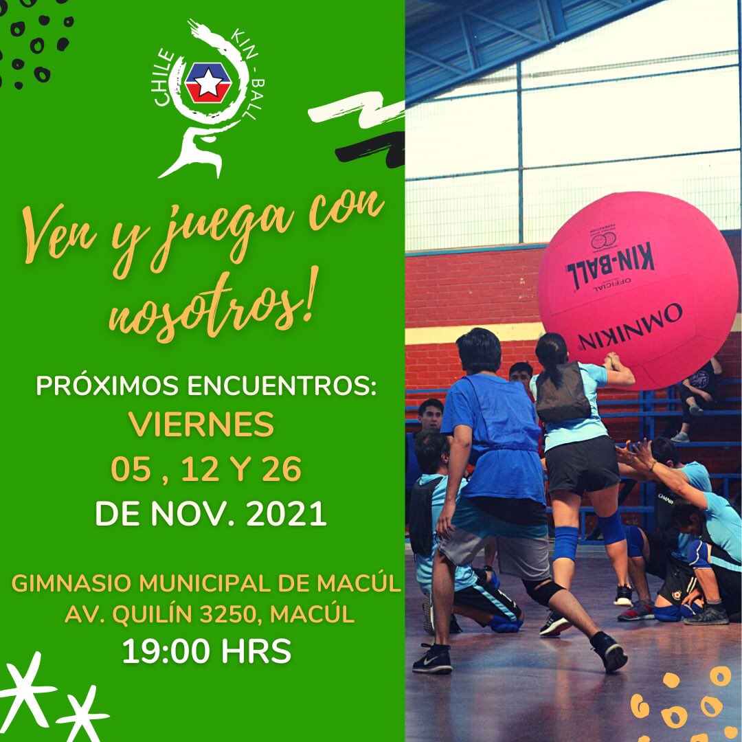 KinballChile's tweet photo. Este viernes 5/11 todos invitados a nuestro encuentro en Macul. Te esperamos! #Santiago #Chile #Deportes #Elecciones2021CL #temblor https://t.co/odBWSFhuRt