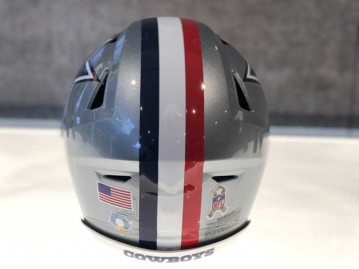 The #DallasCowboys helmets for Sunday’s game…