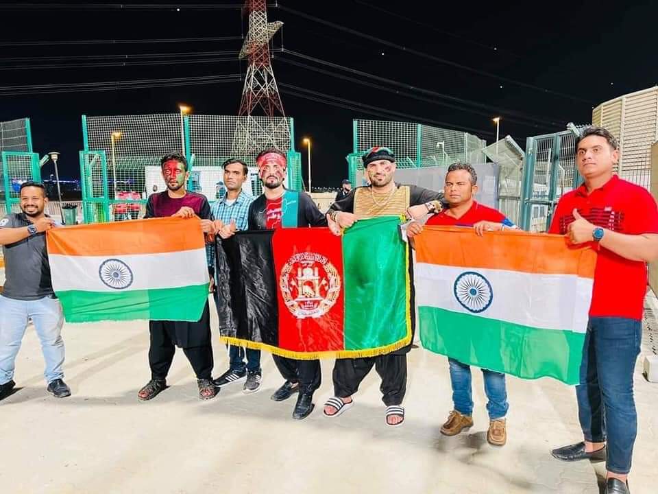 hassib_haidar's tweet photo. Our friendship will be forever 🇦🇫🤝🇮🇳 #AFGvIND 
#T20WorldCup https://t.co/lNhOE4DqnL