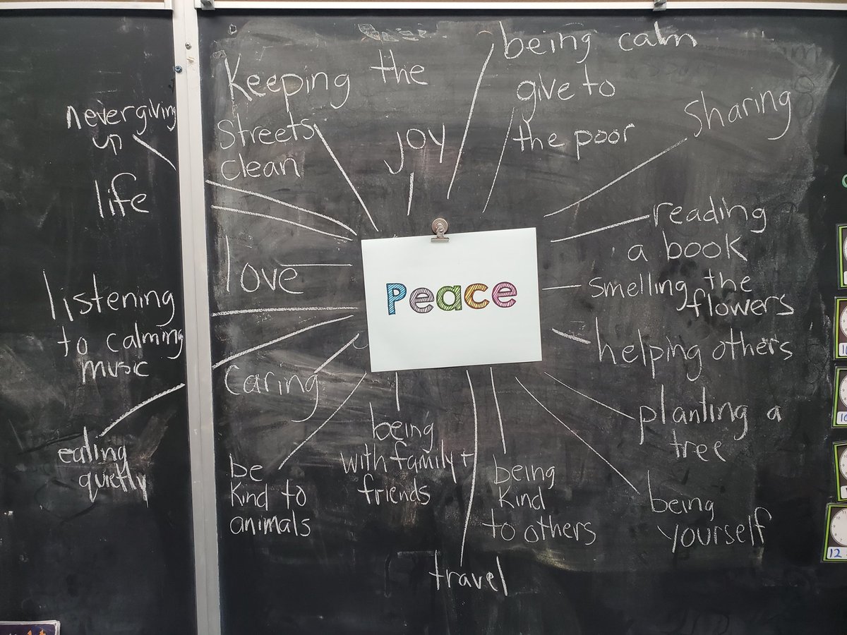 Brainstorming what Peace means to us! #RemembranceDay @alcdsb @alcdsb_john