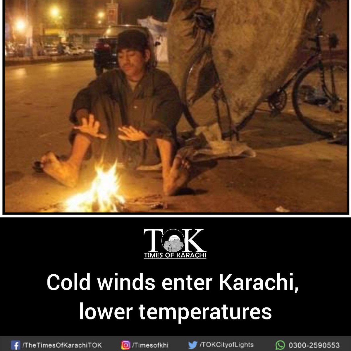 TOKCityOfLights's tweet photo. November has arrived with winter weather lowering the temperature in Sindh. Met Office said now gradually cold winds will increase in #Karachi and other cities of Sindh.

Read: https://t.co/2ZOM6lEeyD https://t.co/WAufPtWbFm