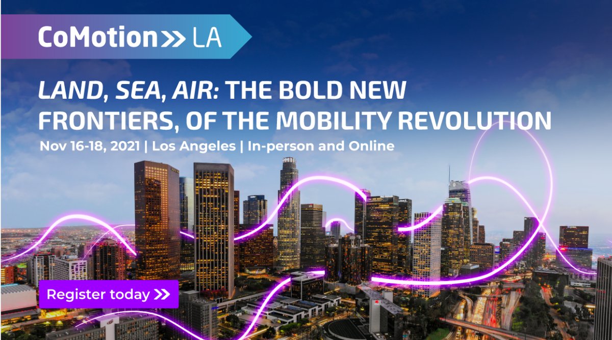antcleantech's tweet image. Join Antenna + thousands of public &amp;amp; private sector leaders in #mobility at #CoMotion LA (Nov 16-18) for 3 days of interactive talks around the bold, new frontiers of the #MobilityRevolution. Use “CoMoAntenna25” for a 25% discount or register w/ this link: bit.ly/3mOUOAV