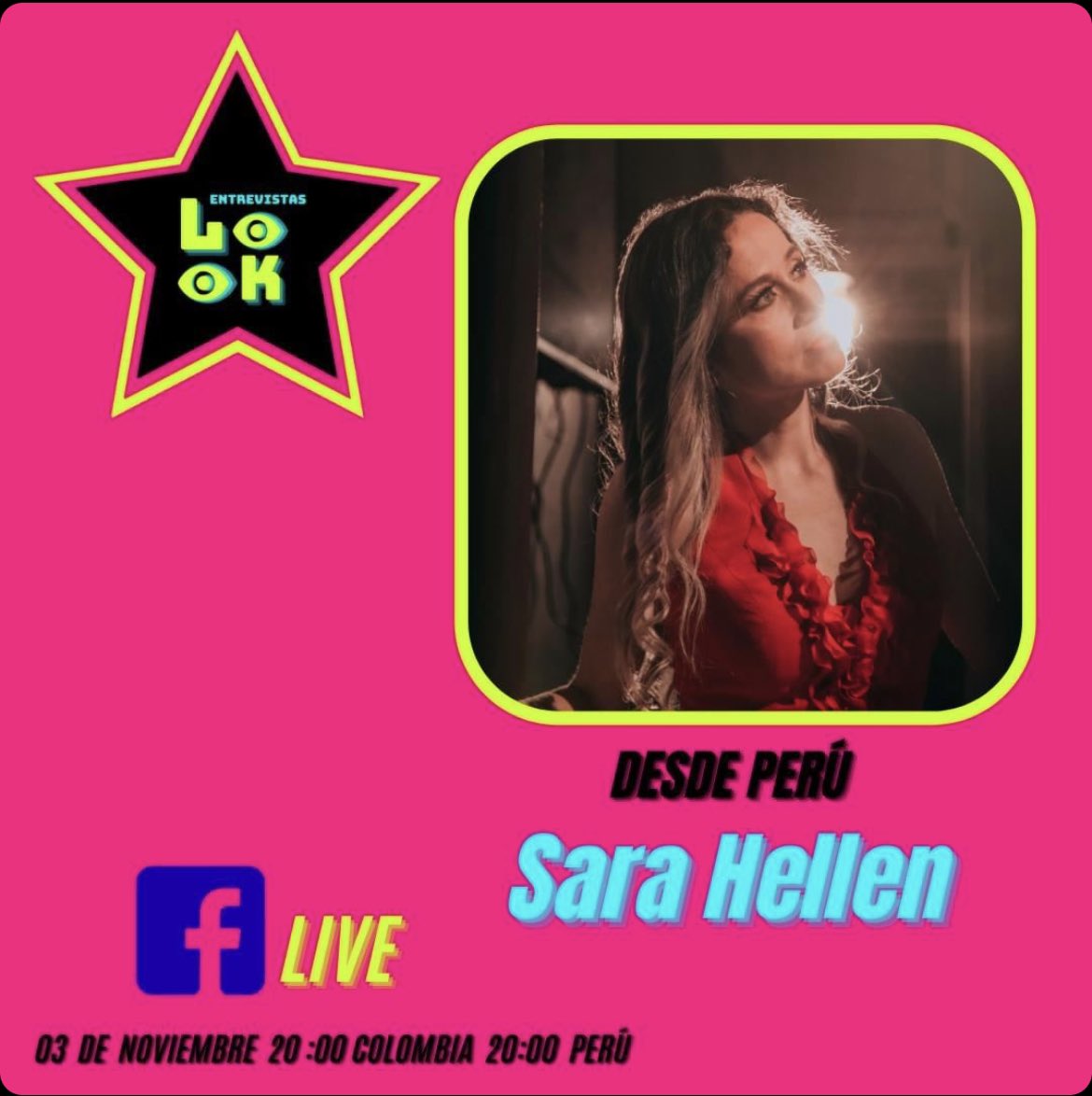 Hoy a las 8pm! Tendremos una cita con nuestros amigos de 🇨🇴@look_col vía #Facebook live !!!

#entrevistas #Lanzamiento #single