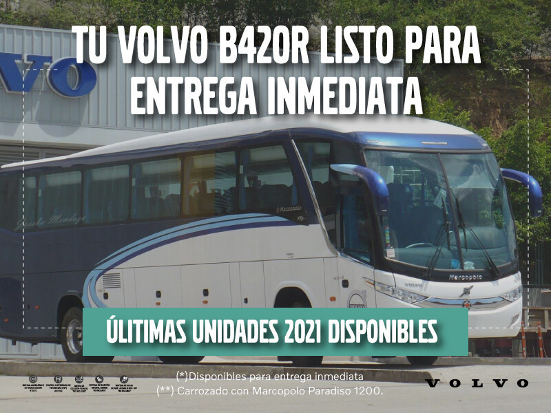 VolvoBusesCol's tweet photo. Tu Volvo B420R hoy con descuento especial de fin de temporada pensado especialmente para que renueves tu flota junto a Volvo.
Comunícate con nosotros y agenda una cita con nuestros agentes comerciales.
#VolvoBusCol #Volvo #VolvoB420R #VolvoIntermunicipal #MarcopoloColombia https://t.co/4LzoHcSRzh