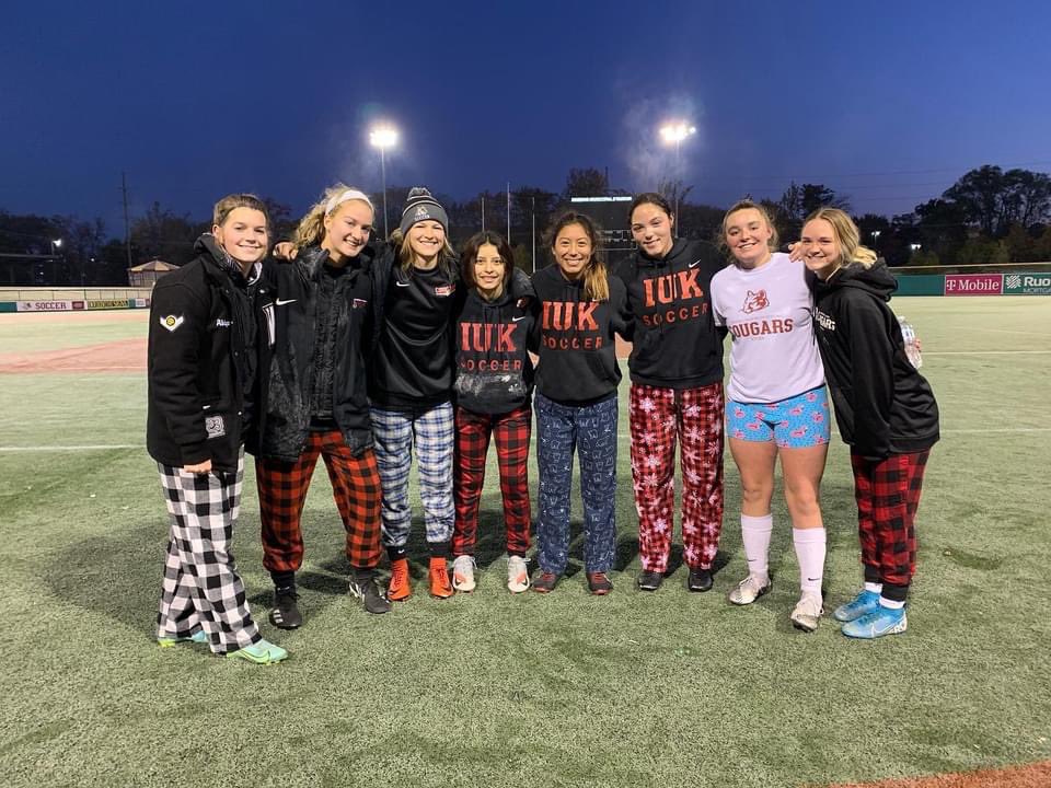 IUKSoccer's tweet photo. PAJAMA DAY!! ⚽️🐾 https://t.co/hKgDFnYlDb