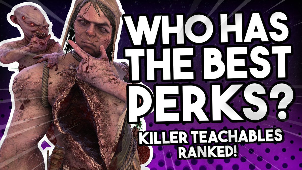 TheS0nOfJazzy's tweet photo. 🔴NEW VIDEO LIVE 🔴
New to killer and want to know who's teachables are the best and the ones you should go after? Say less... I gotchu...
🎥 - https://t.co/4lfljiPGNr
#dbd #deadbydaylight #dbdguide https://t.co/lLhaxoqUW4