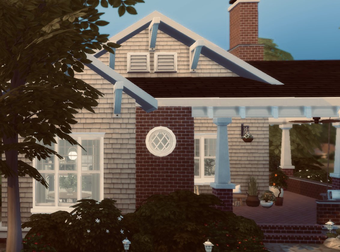 simsdigest's tweet photo. cute &amp; cozy craftsman #sims4build #felixandrexharrie #pierisim https://t.co/oLqJ4LFlFt