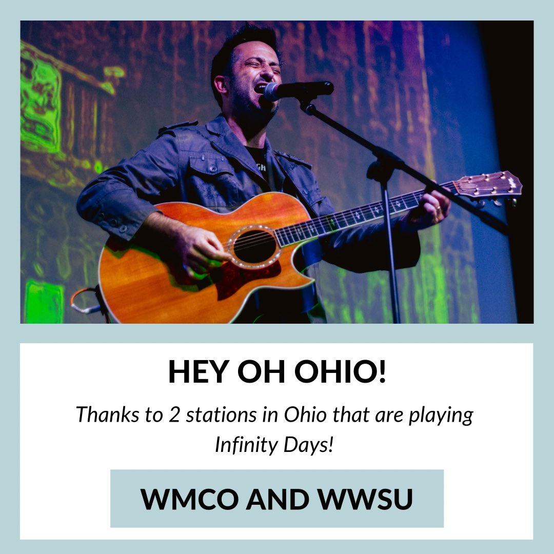 DylanCon's tweet photo. Thanks to @orbitradiofm WMCO 90.7 FM and @WWSU1069 FM in Ohio for spinning #InfinityDays . WMCO has it on heavy rotation! Photo Casee Marie https://t.co/BmFo6nJaJV