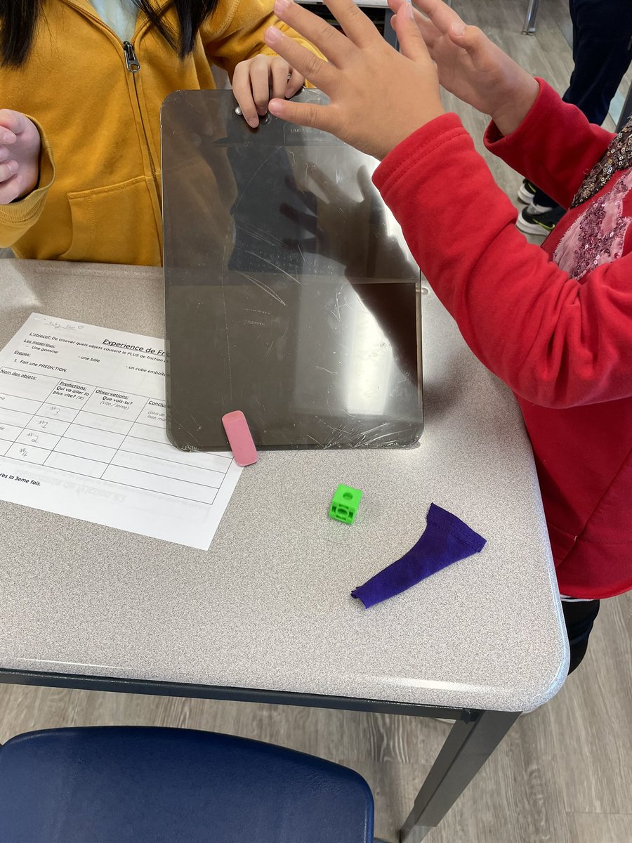 Today, we learned how shape and material play a role when exploring friction! Then we spent the rest of the period looking for our marbles 😂
