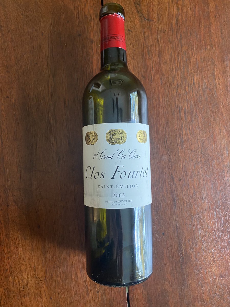erdoctorb's tweet photo. Chateau Clos Fourtet 2003 is going strong Prime time right now. Many 2003s after 10-15 years did not hold up Close Fourtet did Put some 2016 or 2018 away for 10 years You will be glad you did No patience? Drink the 05 or 09 now https://t.co/BTPIIYWAwA