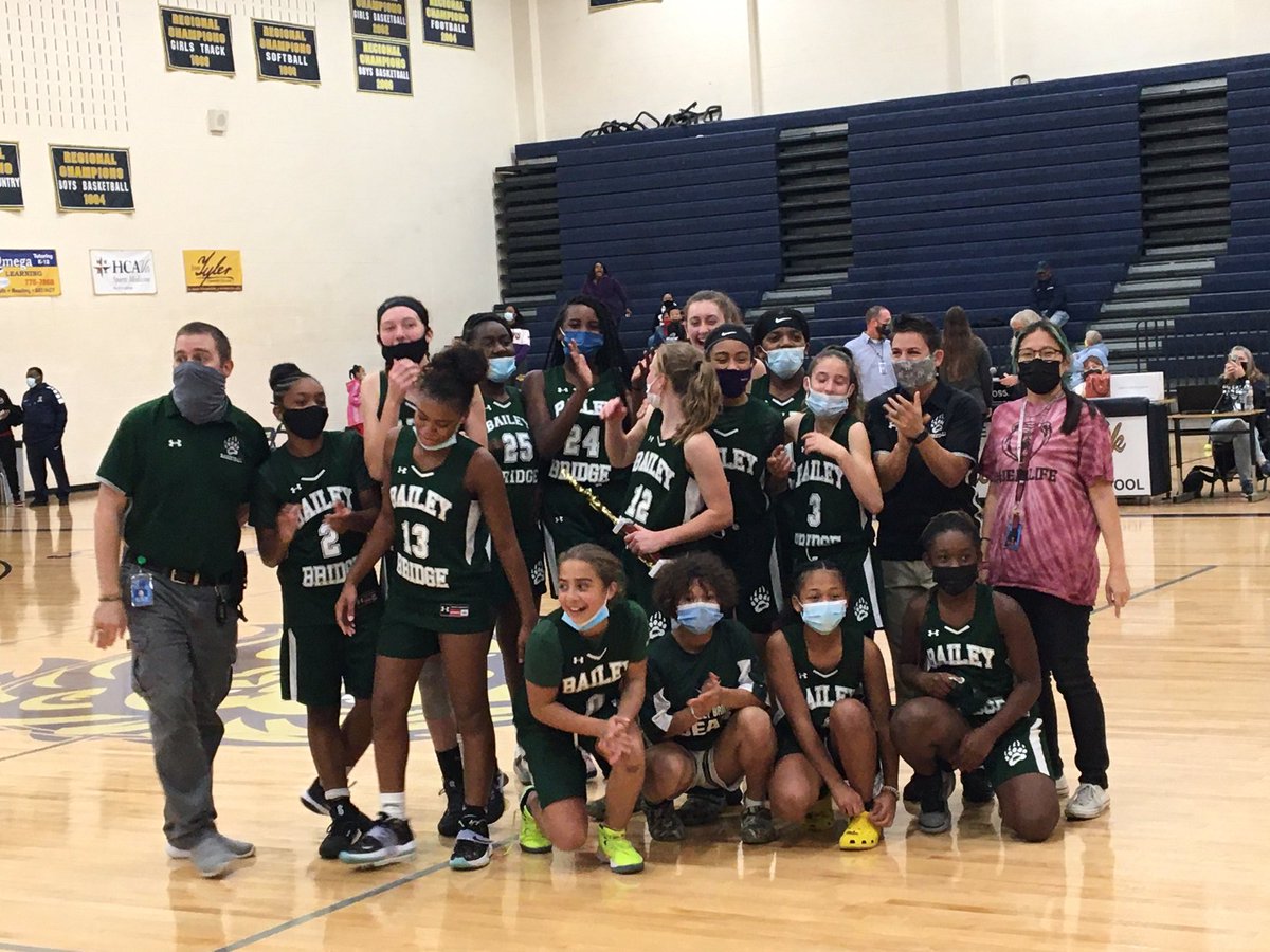 We are so proud of our Girls’ Basketball Bears - Tournament Champs!  Way to go!  #BBMSBearLife