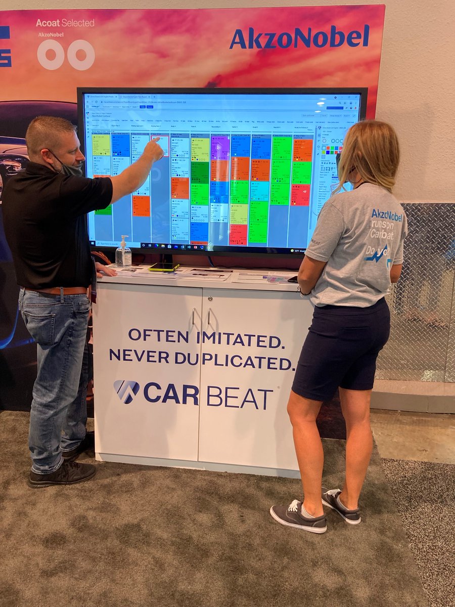 AkzoNobelUS's tweet photo. AkzoNobel #sema2021 booth 20060 is all about #Carbeat. Even #kevdogg loves it! Stop by for your demo! https://t.co/VTIAIgtCKo